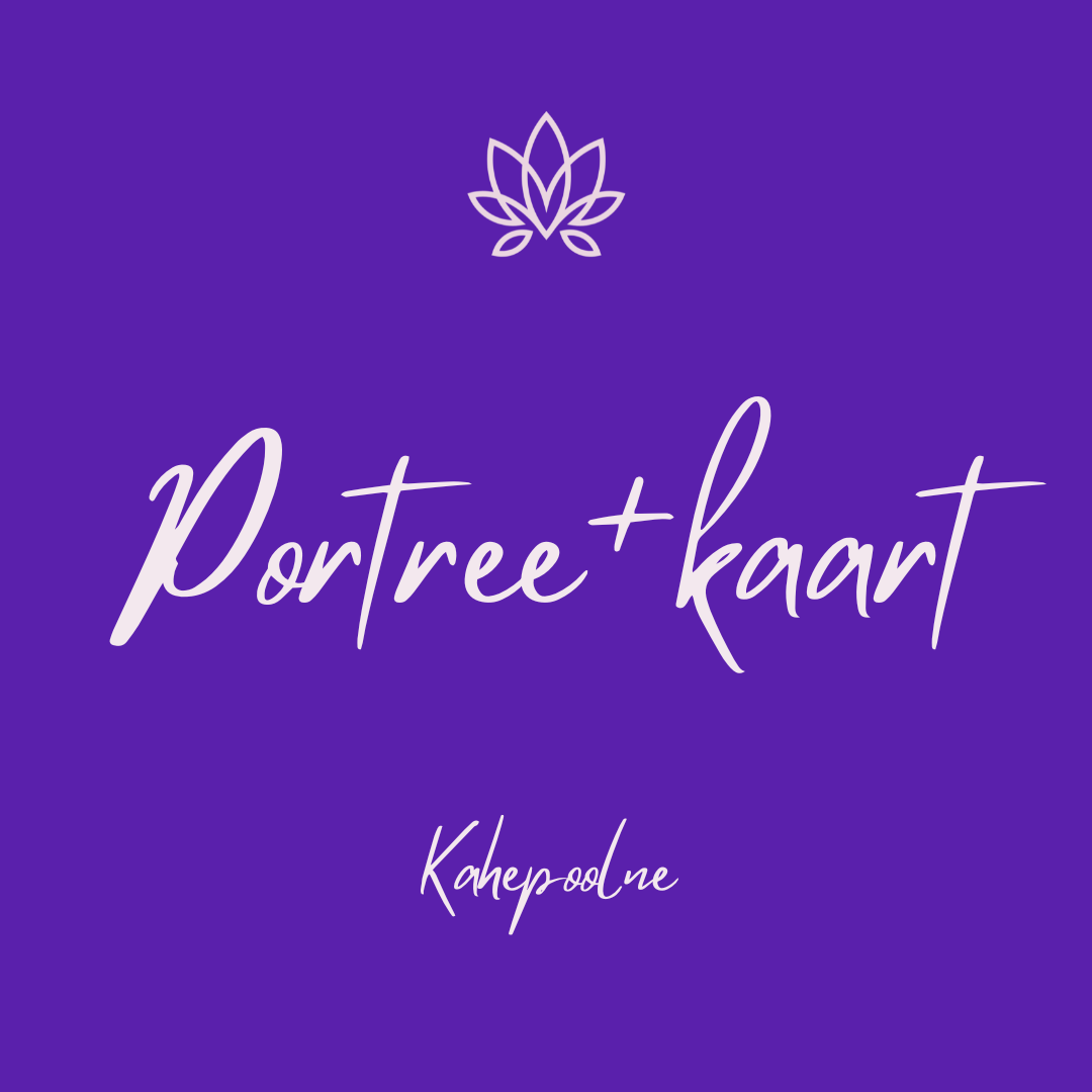 Portree koos kujundatud eluteekaardiga (kahepoolne)